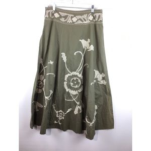 ANNVA floral print skirt Size L